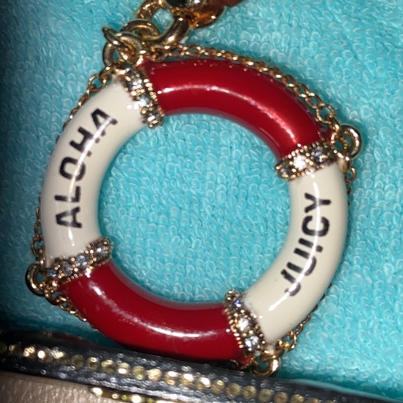 Y2K Juicy Couture SOS Lifesaver Life preserver Charm NAUTICAL ALOHA JUICY NEW - Picture 4 of 10